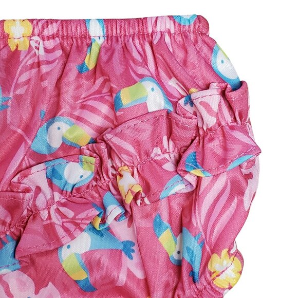 iPlay Swim Diaper Pink Toucan Print Size 3T – Reusable Baby Toddler Swimsuit Dia - Picture 3 of 7